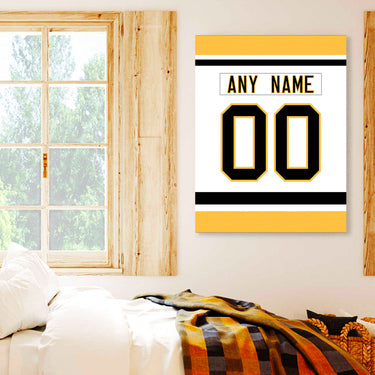 Pittsburgh Jersey Custom Canvas Print Wall Art for Boy Girl Men Women Hockey Personalized Canvas Art